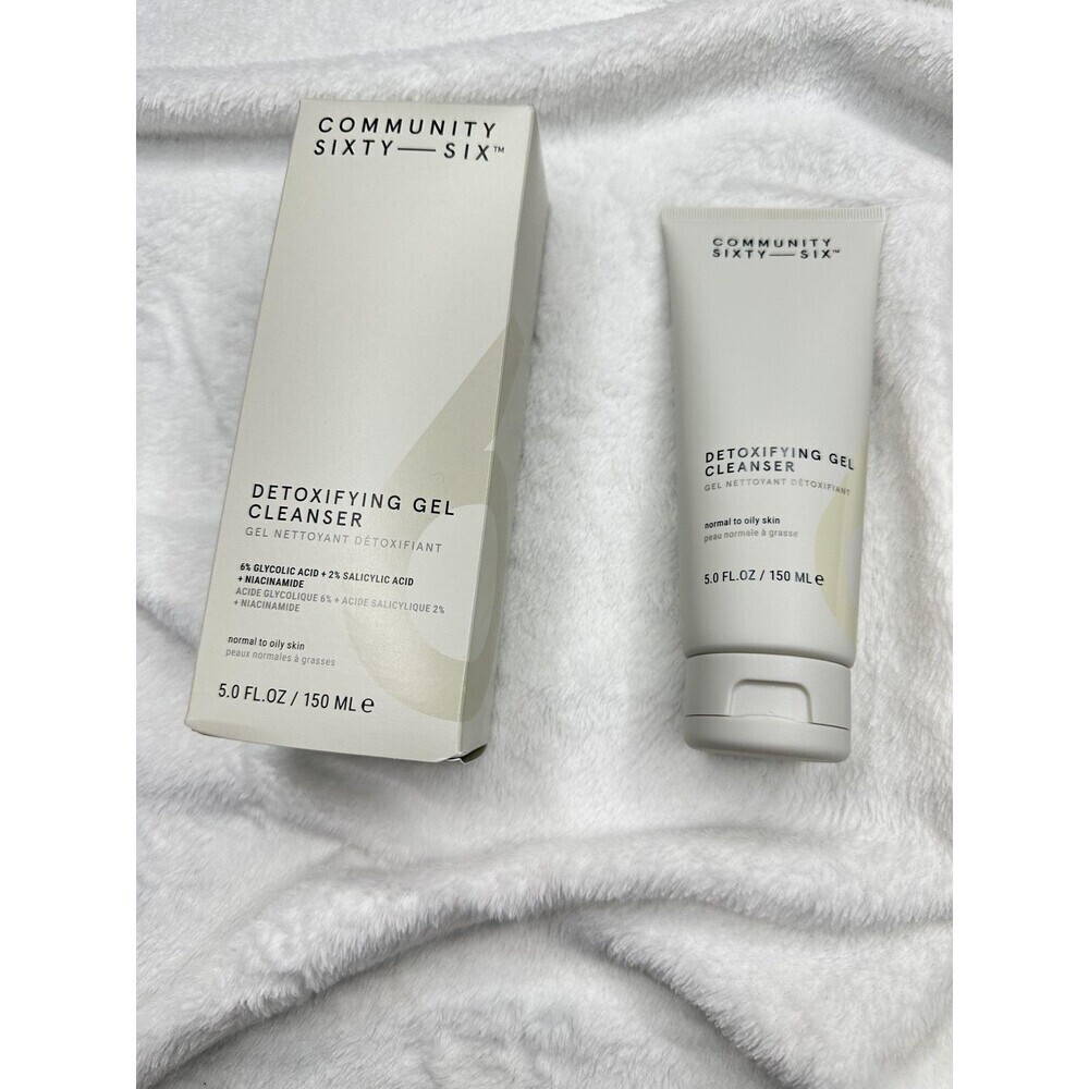 Community Sixty-Six Detoxifying Gel Cleanser 5oz Face Wash Glycolic Niacinamide